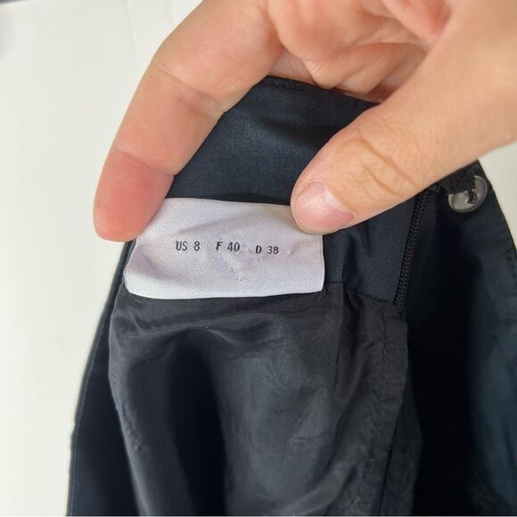 Akris Punto Navy Cotton Mini Skirt size 8 - Picture 6 of 9